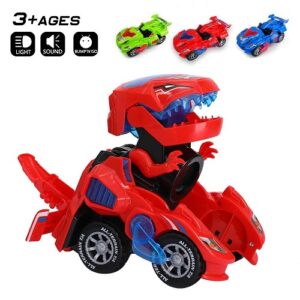 Transforming Dinosaur LED Car