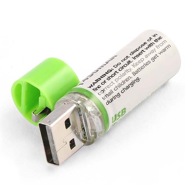 USB Rechargeable AA Batteries (2Pcs) - Image 2