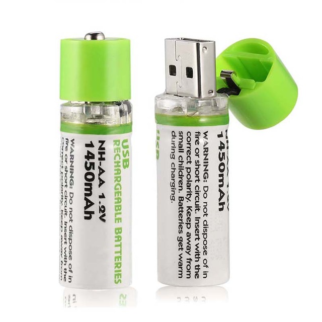 USB Rechargeable AA Batteries (2Pcs) - Image 3