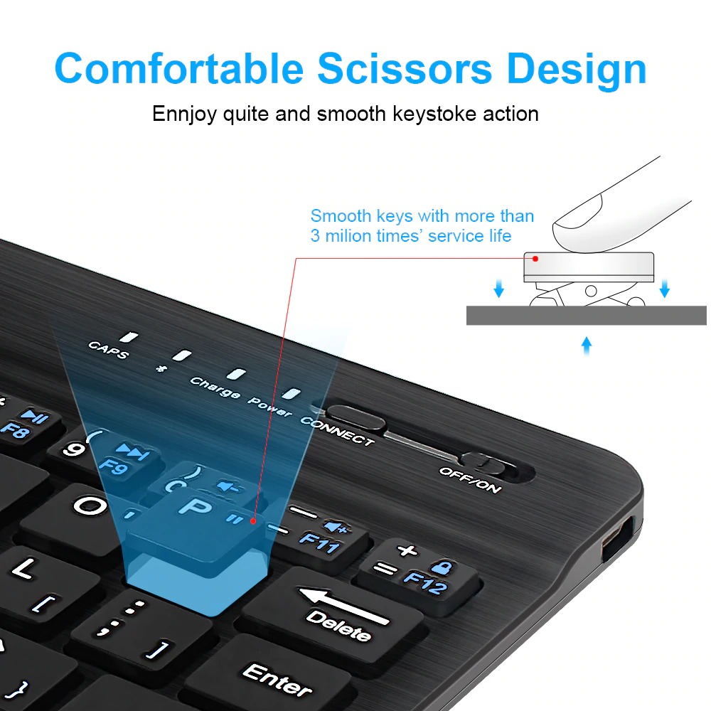 Ultra-Portable Bluetooth Smartphone Keyboard - Image 3