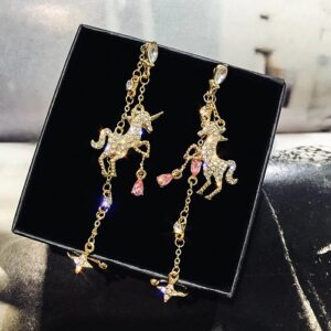 Unicorn Tassel Eear Clip Earring