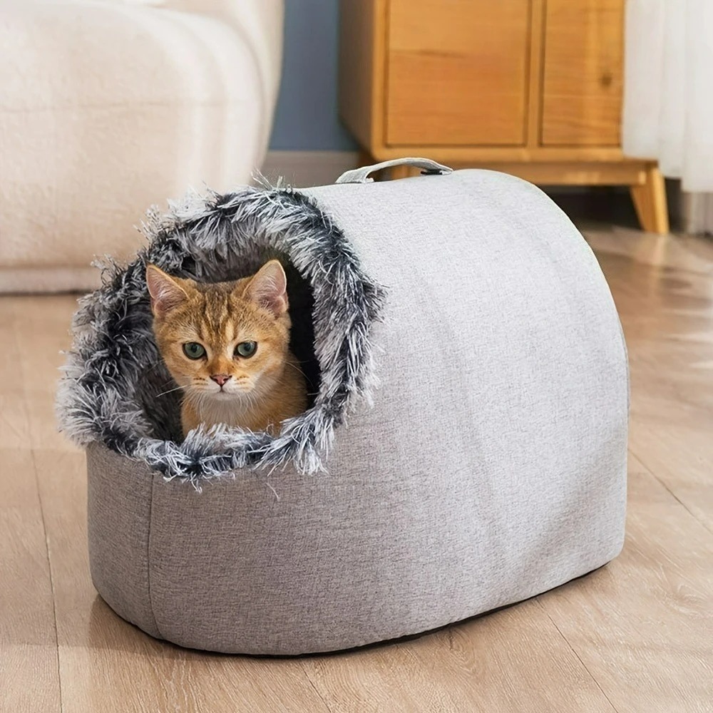 Winter Warm Pet Cave Bed