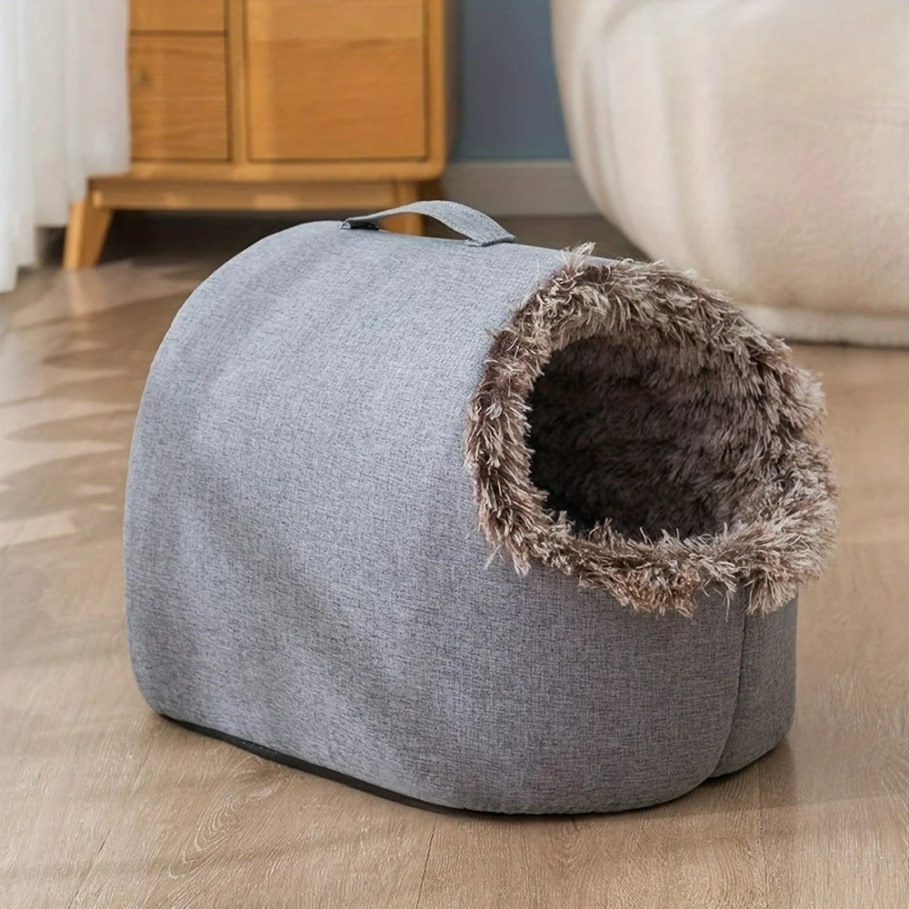 Winter Warm Pet Cave Bed - Image 7