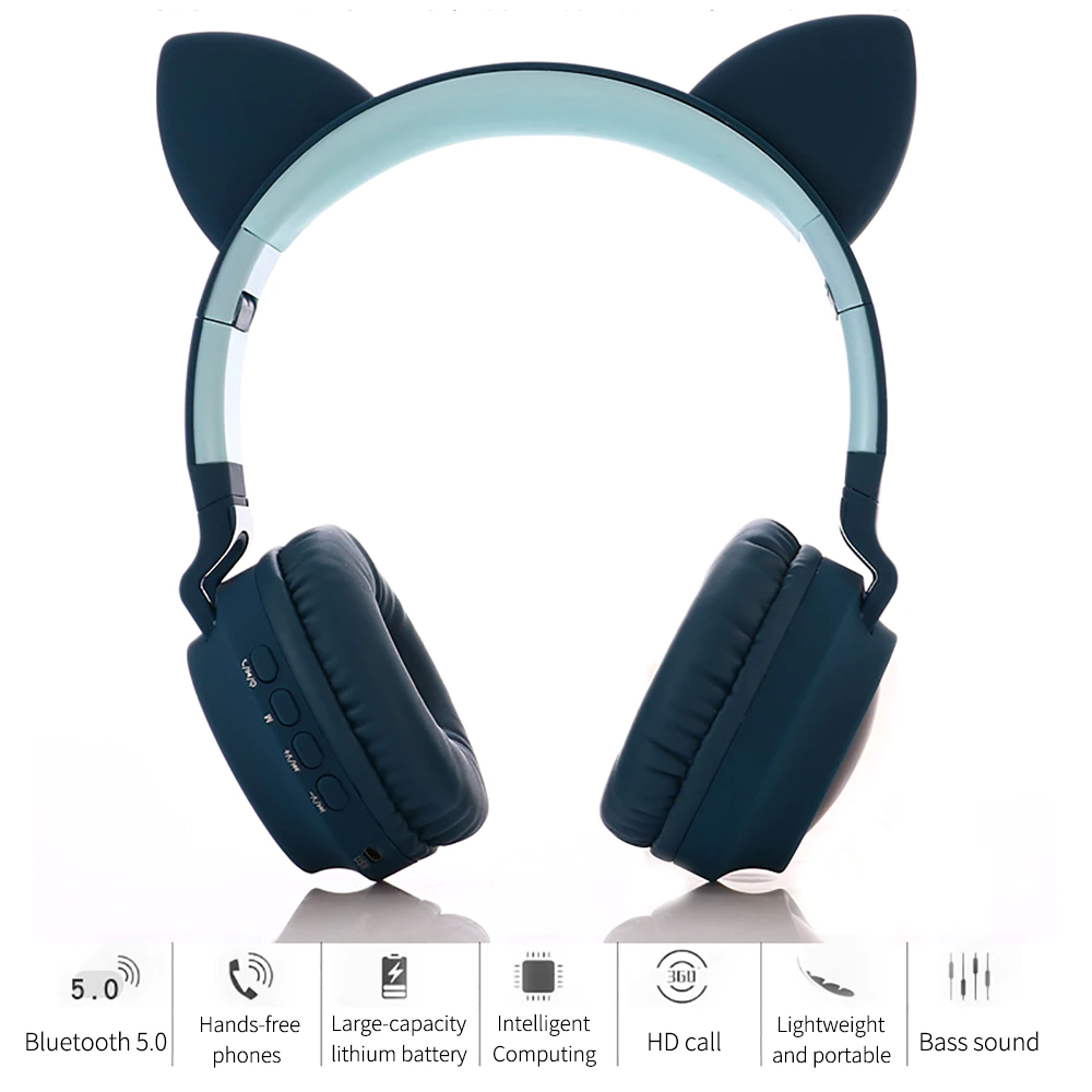 Wireless Cat Ear Headphones Bluetooth Headset - Image 2