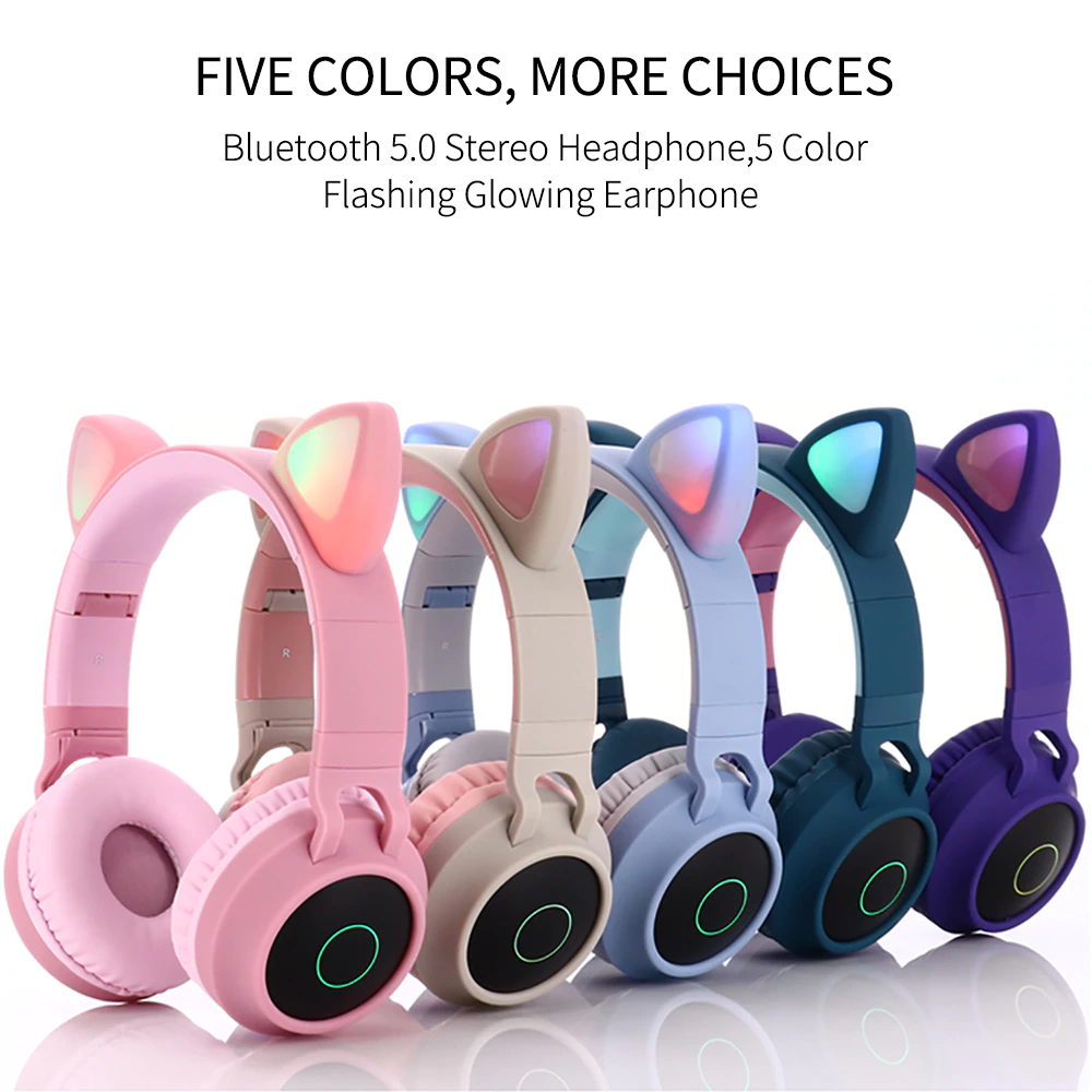 Wireless Cat Ear Headphones Bluetooth Headset - Image 3