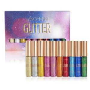 10 Color Glitter Liquid Eyeliner