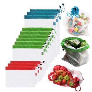 12pcs Reusable Produce Bags