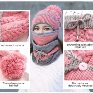 Beanie Hat with Scarf and Mask