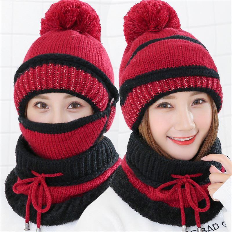 Beanie Hat with Scarf and Mask - Image 5