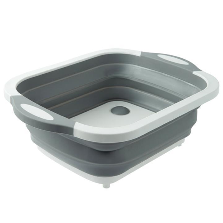 Collapsible Dish Tub&Cutting Board With Draining Plug - Image 5