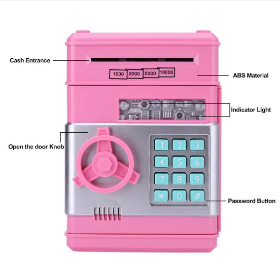 Digital Piggy Bank - Safe Deposit Box for Kids - Image 2