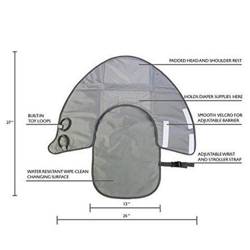 Foldable Changing Pad and Diaper Bag - Image 3