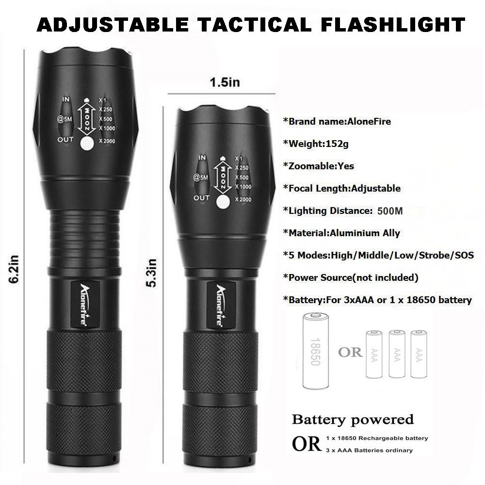 G900 TACTICAL MILITARY FLASHLIGHT - Image 3