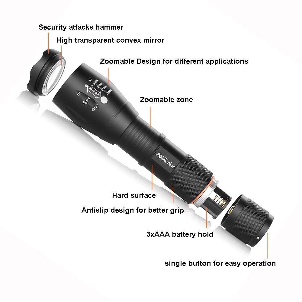 G900 TACTICAL MILITARY FLASHLIGHT - Image 4