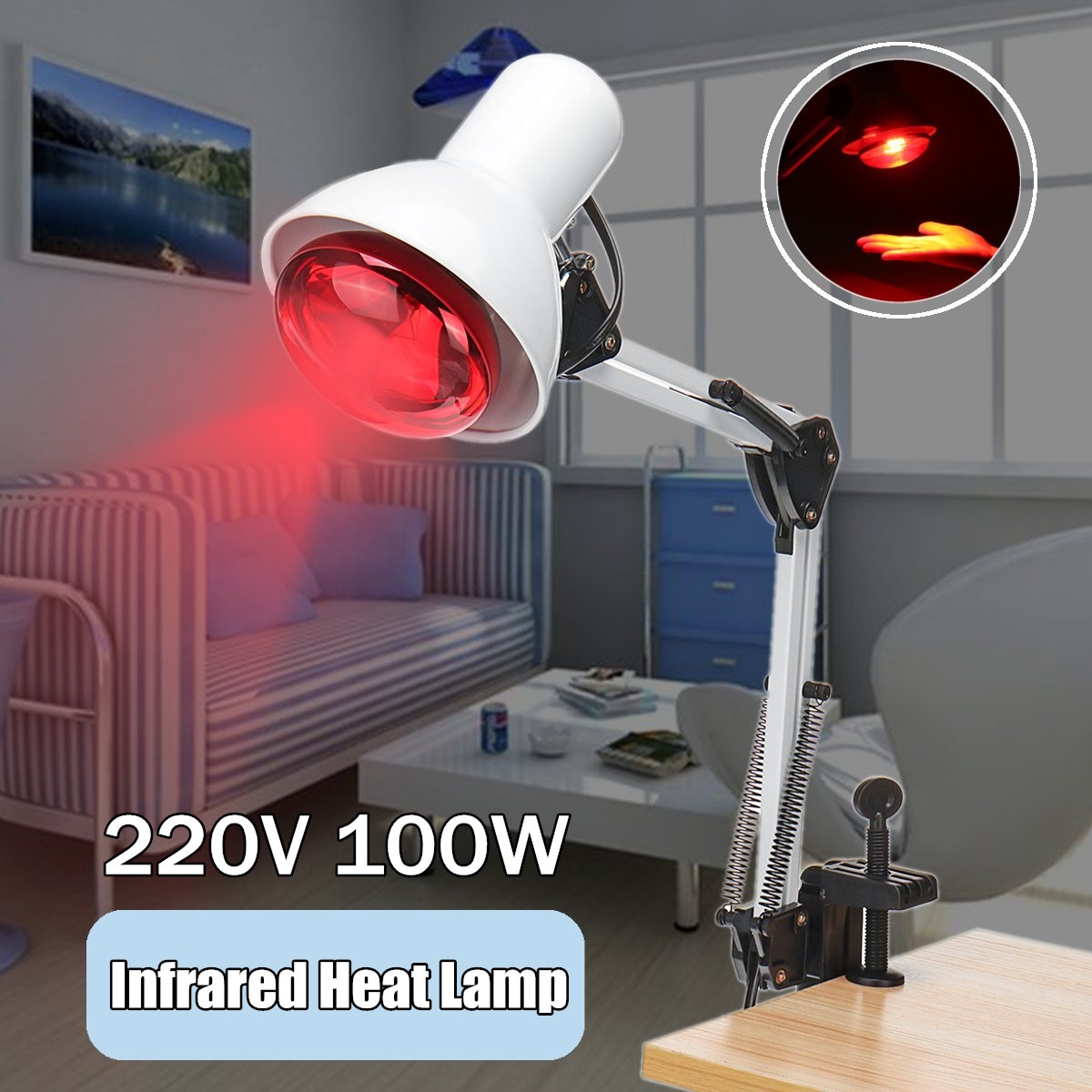 Infrared Therapeutic Pain Relief Heat Lamp - Image 6