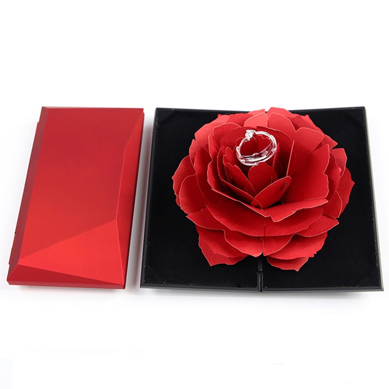 Red Rose Ring Box - Image 2