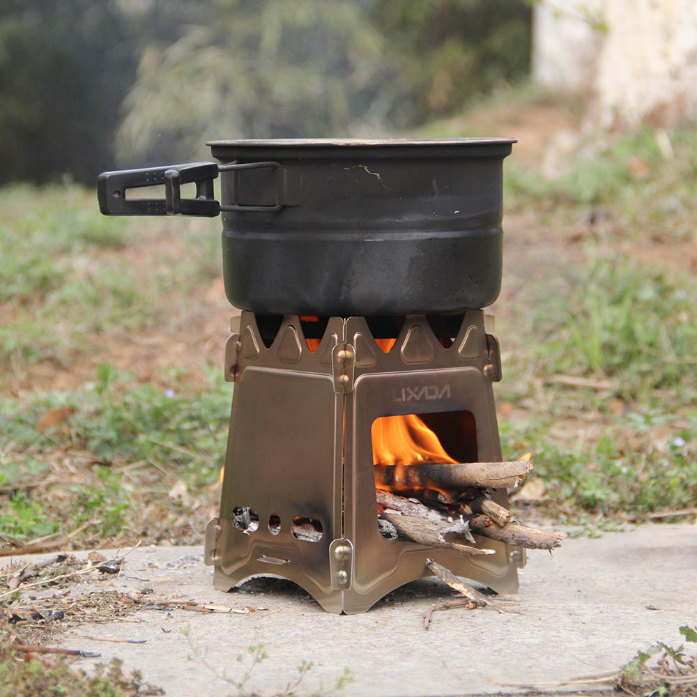 ULTRALIGHT TITANIUM WOOD BURNER CAMPING STOVE - Image 2