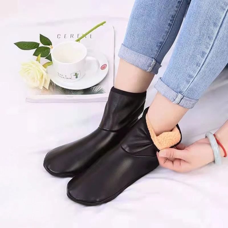 Warm Waterproof Leather Socks - Image 5