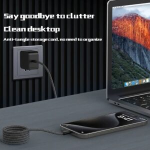 Braided Design Magnetic USB-C Fast Charging Cable 100W