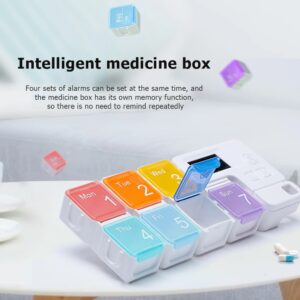 Smart Weekly Pill Organizer with Timer
