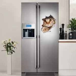CAT FRIDGE/WALL/TOILET STICKER DECAL