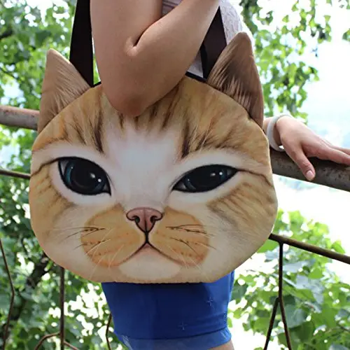 Cute Cat Face Tote Bag