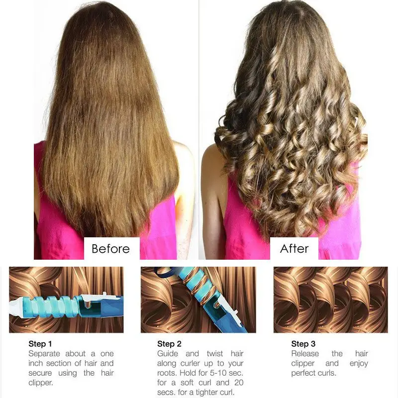 Electric Magic Hair Curler Crimping Wand - Image 4