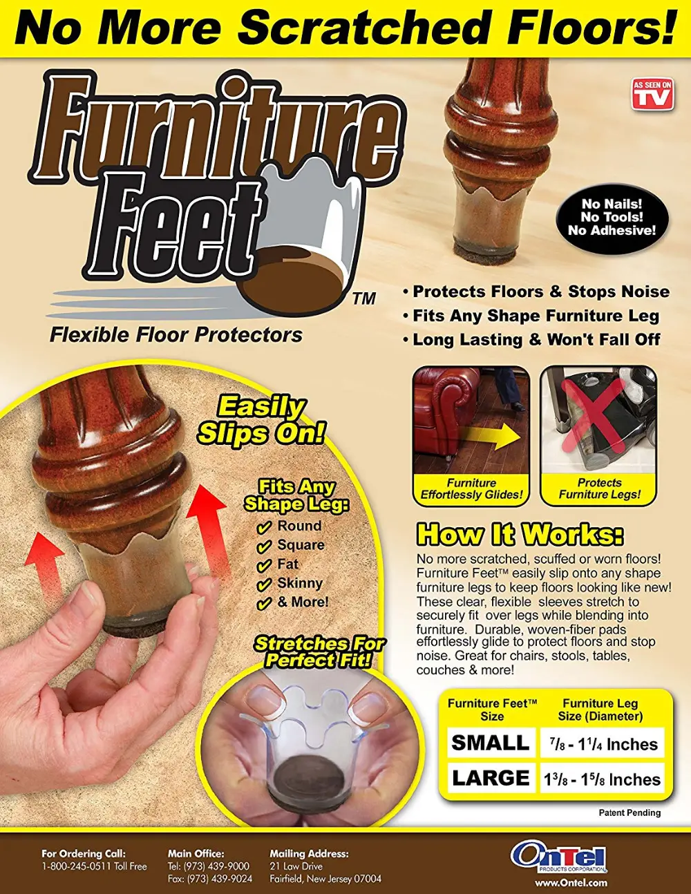 Furniture Feet Protector Pads - 8 Pack - Image 4