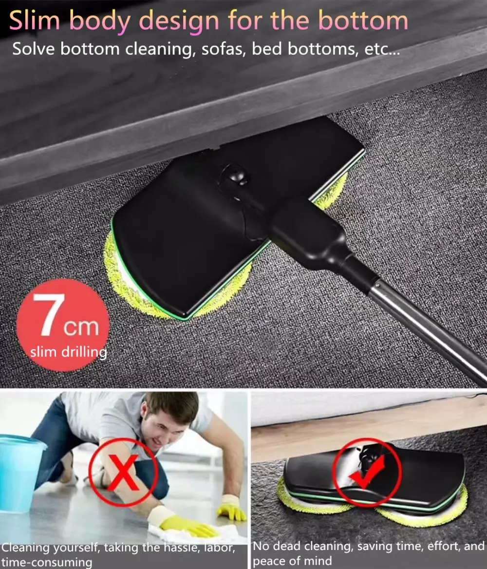 WIRELESS ROTARY ELECTRIC MOP (1 SET) - Image 2