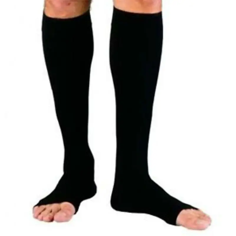 Zipped Open Toe Compression Socks - Image 4