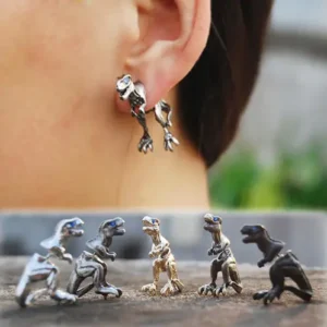 1 Pcs T-Rex Dinosaur Earrings