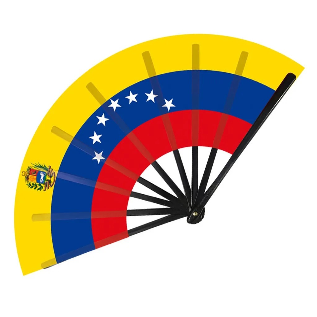 22cm Folding Hand Fan – South America & 8 Country Flags Cheering Fan - Image 10
