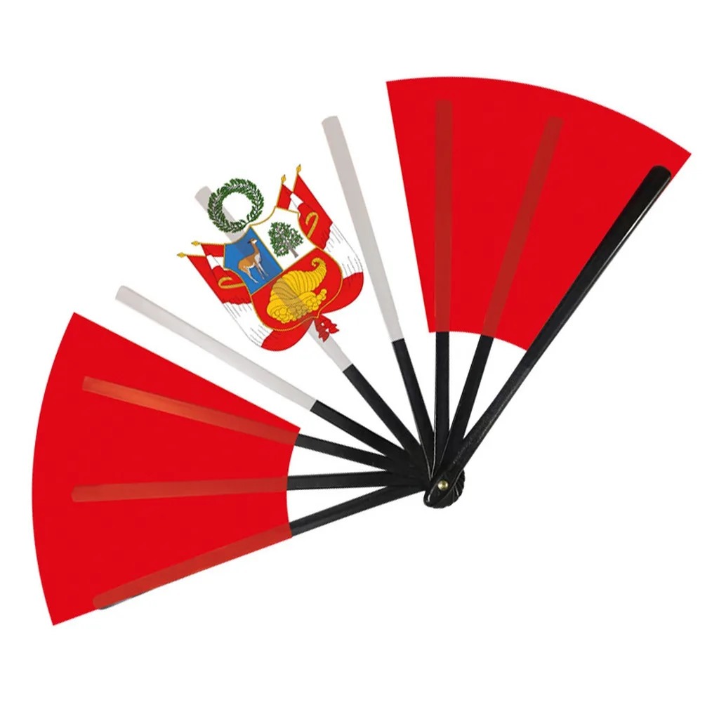 22cm Folding Hand Fan – South America & 8 Country Flags Cheering Fan - Image 11