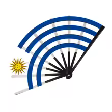 22cm Folding Hand Fan – South America & 8 Country Flags Cheering Fan - Image 9