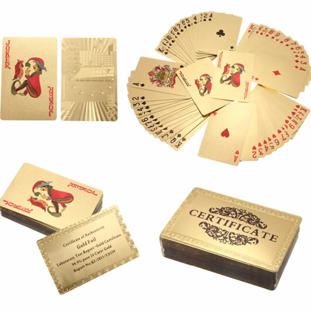 24k Gold Foil Playing Cards - Image 3