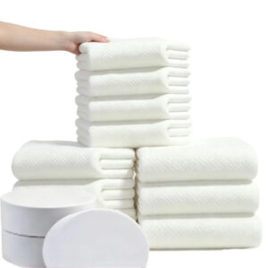 3/5/10PCS Large White Bath Towel Set – Soft Absorbent Quick-Dry Towels