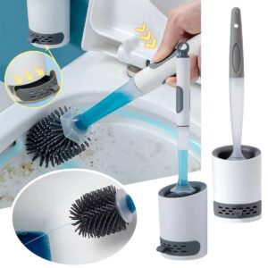 AquaClean Silicone Toilet Brush Set