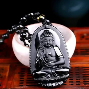 Black Buddha Necklace