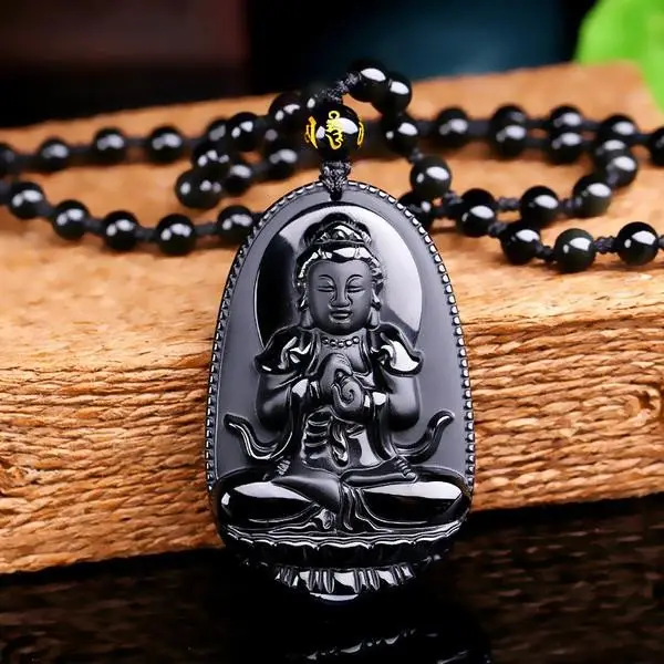 Black Buddha Necklace - Image 3