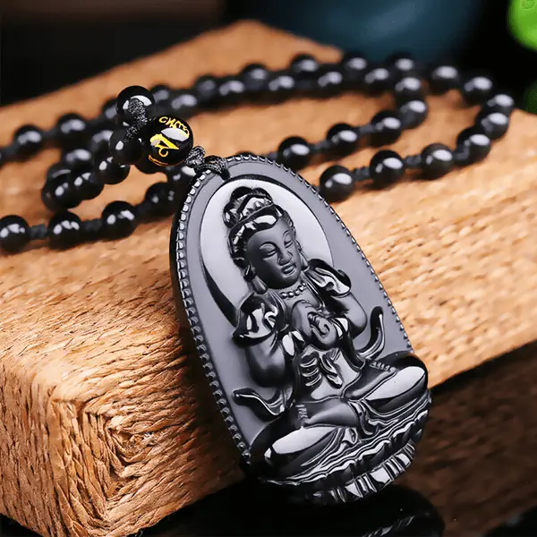 Black Buddha Necklace - Image 4