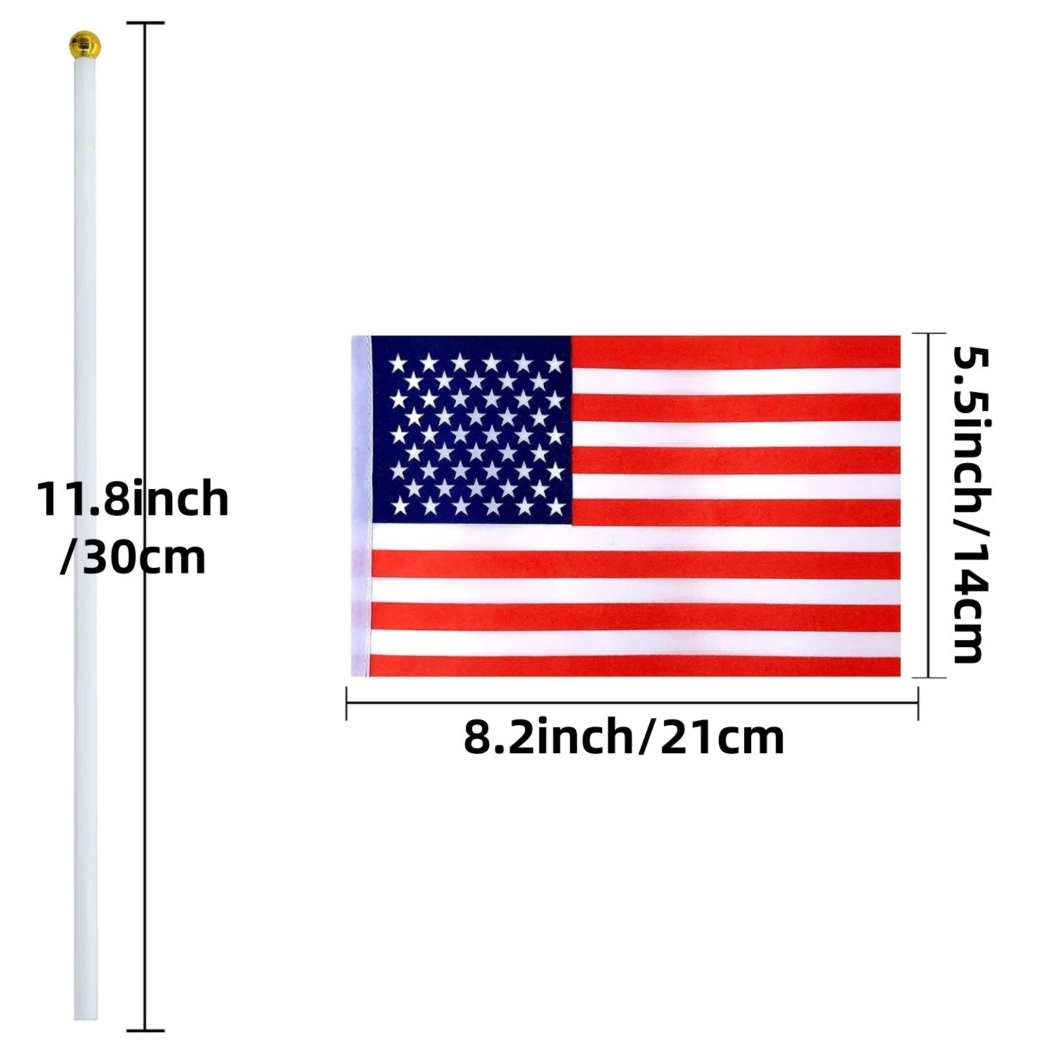 Countries International Flags of the World Hand-Held Small Flags Banners on Stick - Image 6