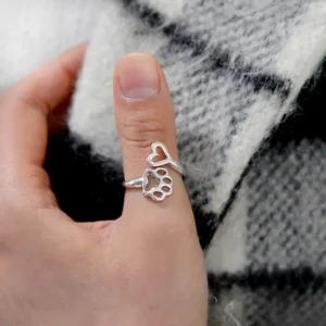 Paw & Heart Ring