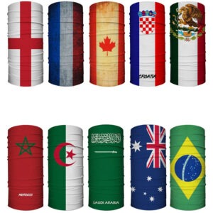 World Flag Seamless Magic Headscarf Mask 20 x 45cm