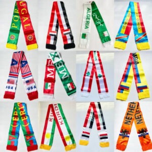 2026 Countries Scarf Flag 14 x 135cm Double-Sided Printed Worldwide Flags
